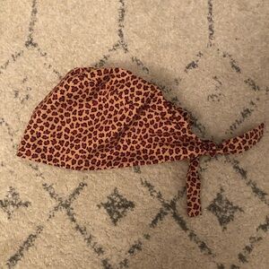 Leopard print surgical cap
